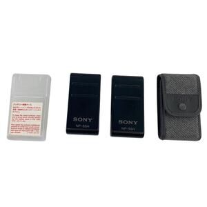 Vtg Genuine Sony NP-55H Battery Pack 1200 mAh Rechargeable 6V Lot of 2 Untested